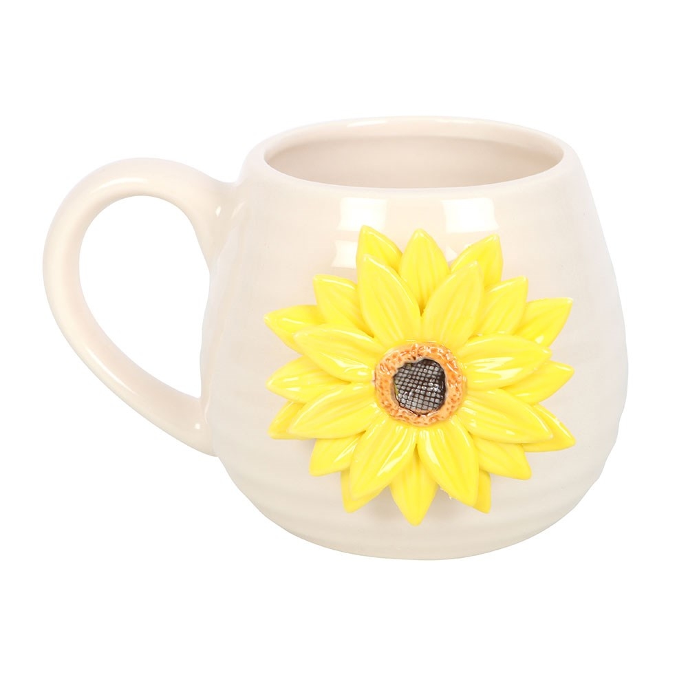 Something Different - Hello Sunshine Rounded with 3D Sunflower Mok/beker - Multicolours